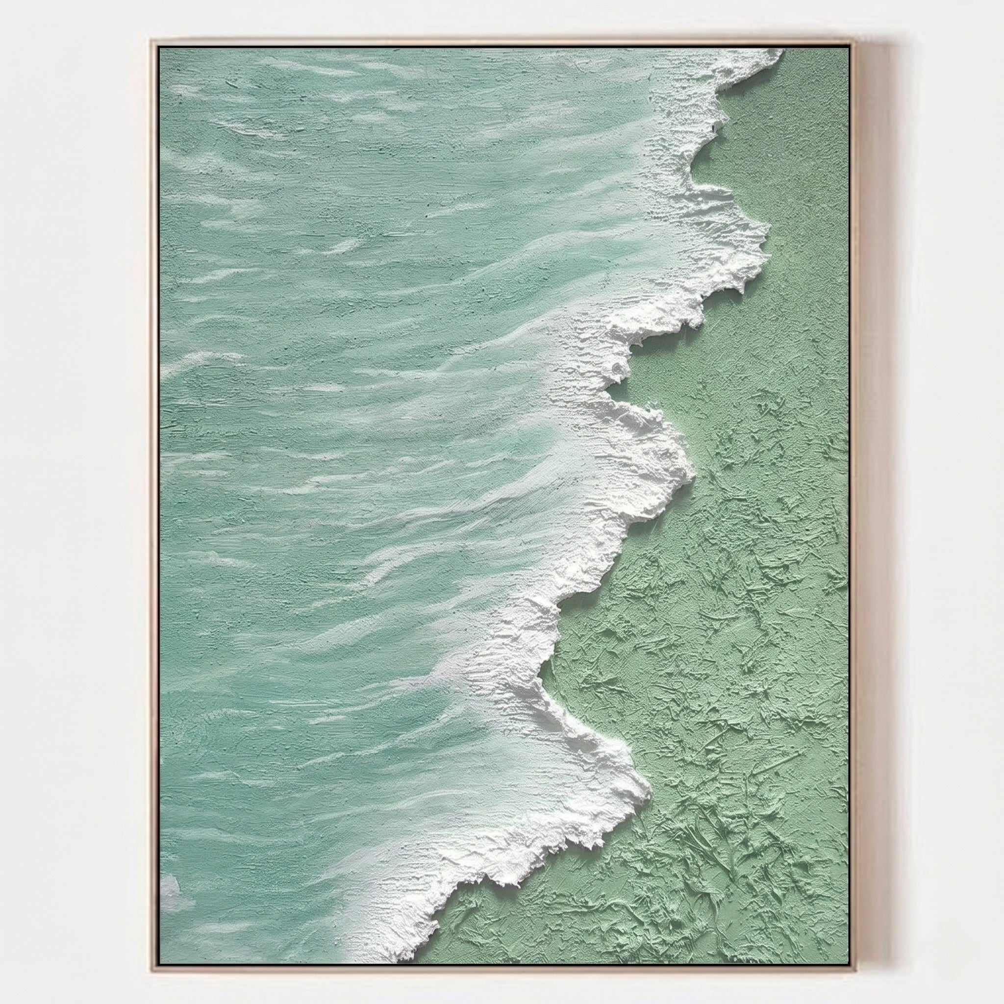 3D Heavy Texture Ocean Relief Painting CZ0172 - Viral Wall Art